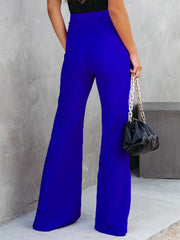 Front Slit Flare Leg Pants Trendsi