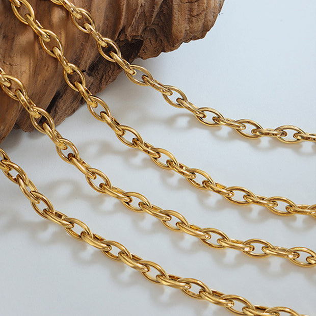 Titanium Steel Chain Necklace Trendsi