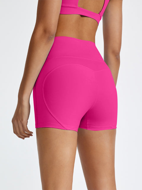 High Waist Active Shorts Trendsi