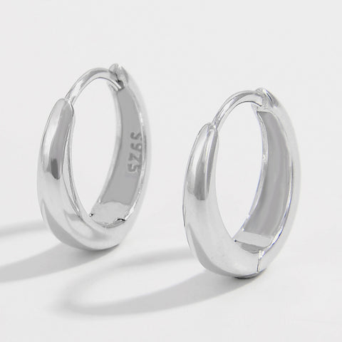 925 Sterling Silver Huggie Earrings Trendsi