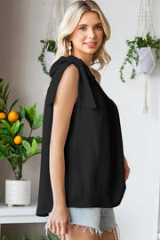 Tied One-Shoulder Blouse