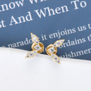 Moissanite 925 Sterling Silver Stud Earrings Trendsi