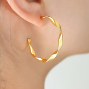 Titanium Steel C-Hoop Earrings Trendsi