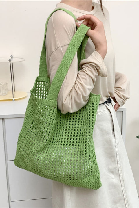 Openwork Tote Bag Trendsi