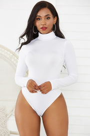 Turtleneck Long Sleeve Bodysuit Trendsi