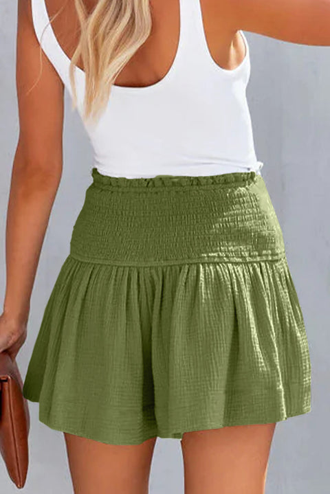 Smocked Waistband Shorts Trendsi