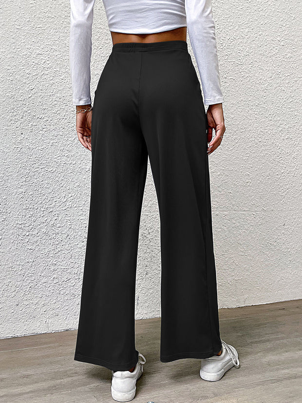 High Waist Straight Pants Trendsi