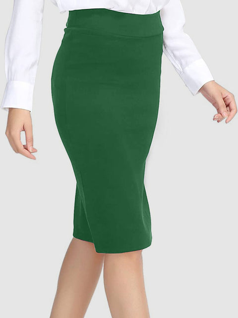 High Waist Wrap Skirt