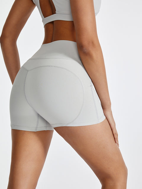 High Waist Active Shorts Trendsi