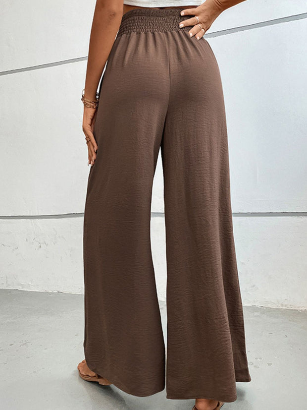 Wide Waistband Relax Fit Long Pants Trendsi