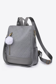 Pum-Pum Zipper Backpack Trendsi