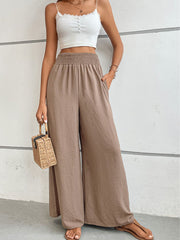 Wide Waistband Relax Fit Long Pants Trendsi