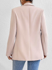 Shawl Collar Long Sleeve Blazer Trendsi