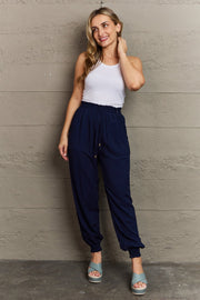 Tied Long Joggers with Pockets Trendsi