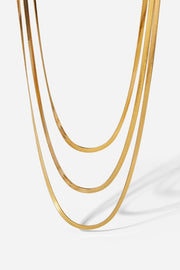 Triple-Layered Snake Chain Necklace Trendsi