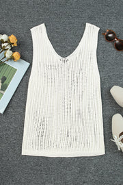 V-Neck Wide Strap Knit Vest Trendsi