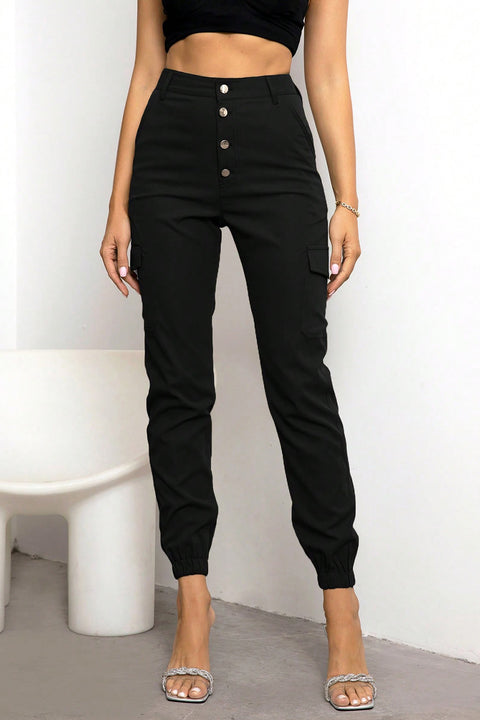 Button Fly Cargo Pants