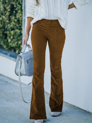 High Waist Bootcut Pants Trendsi