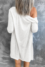 Double Take Button Down Long Sleeve Longline Cardigan Trendsi