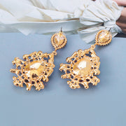 Teardrop Shape Rhinestone Alloy Dangle Earrings Trendsi