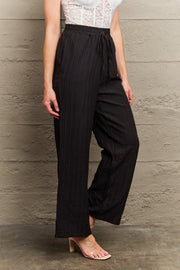 Tie Waist Long Pants Trendsi