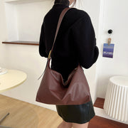 Adjustable Strap PU Leather Handbag Trendsi