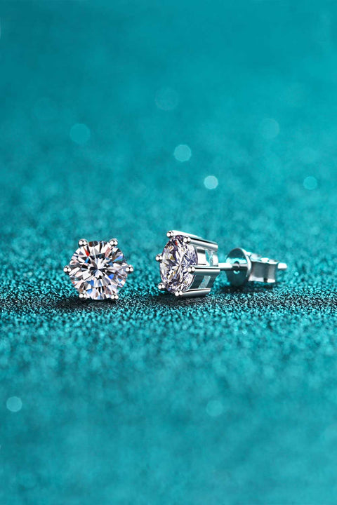 Endless Cheer Moissanite Stud Earrings Trendsi