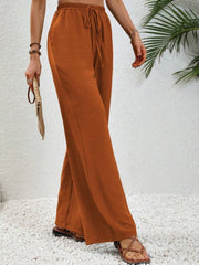 Wide Leg Drawstring Pants Trendsi