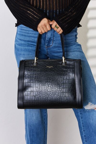 David Jones Texture PU Leather Handbag Trendsi