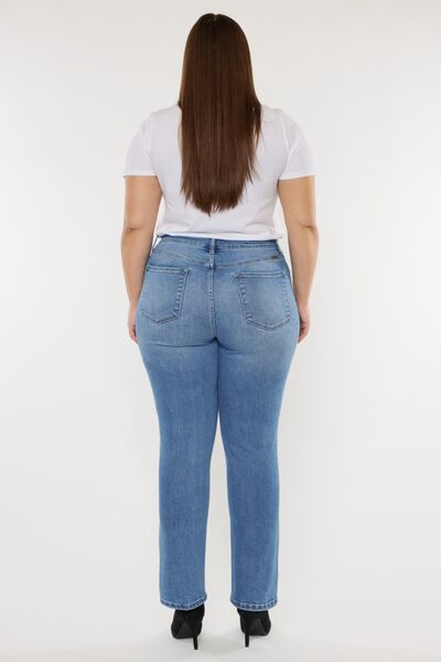 Kancan Full Size Cat's Whiskers High Waist Jeans Trendsi