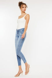 Kancan High Waist Cat's Whiskers Skinny Jeans Trendsi