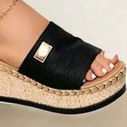 PU Leather Open Toe Sandals Trendsi