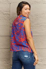 Printed Round Neck Tank Top Trendsi