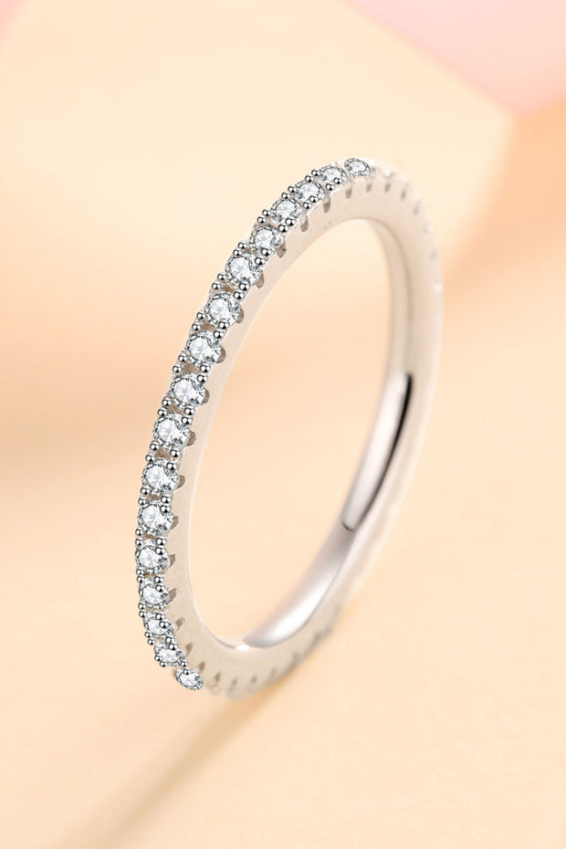 Curious Time 925 Sterling Silver Moissanite Ring Trendsi