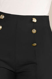 Decorative Button High Waist Shorts Trendsi