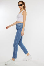 Kancan Full Size Cat's Whiskers High Waist Jeans Trendsi