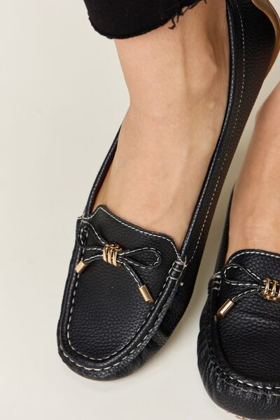 Forever Link Slip On Bow Flats Loafers Trendsi