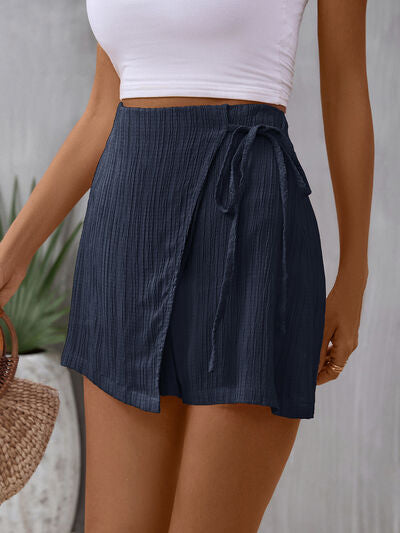 Tied High Waist Skort Trendsi