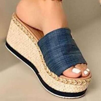 PU Leather Open Toe Sandals Trendsi