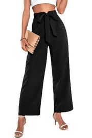 Belted High-Rise Wide Leg Pants Trendsi