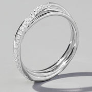 Inlaid Zircon 925 Sterling Silver Ring Trendsi