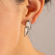 Geometric Stainless Steel Earrings Trendsi