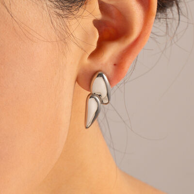 Geometric Stainless Steel Earrings Trendsi