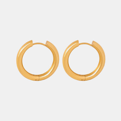 18K Gold-Plated Huggie Earrings